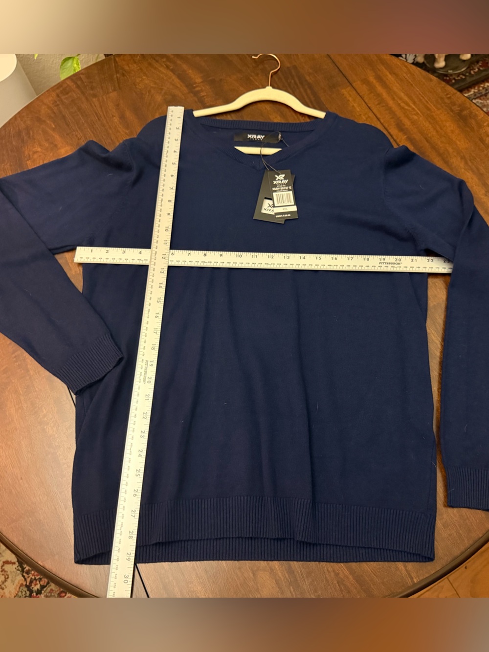 Men's Crewneck Sweater in Navy by X-Ray